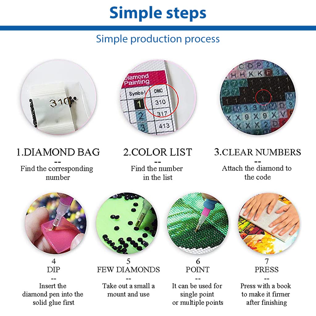 HASTHIP 5D Diamond Painting Kit, 27.5 X 15.7inch Large Size Lake Moon Diamond Painting Kits for Adults, DIY Full Drill Crystal Rhinestone Arts and Crafts, Art Diamond Painting for Home Wall Decor HASTHIP 5D Diamond Painting Kit, 27.5 X 15.7inch Large Size Lake Moon Diamond Painting Kits for Adults, DIY Full Drill Crystal Rhinestone Arts and Crafts, Art Diamond Painting for Home Wall Decor